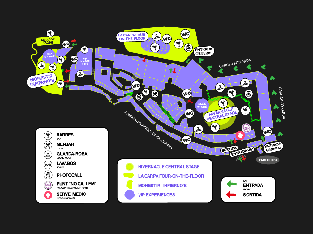 MAPA CAP D’ANY ACCESOS